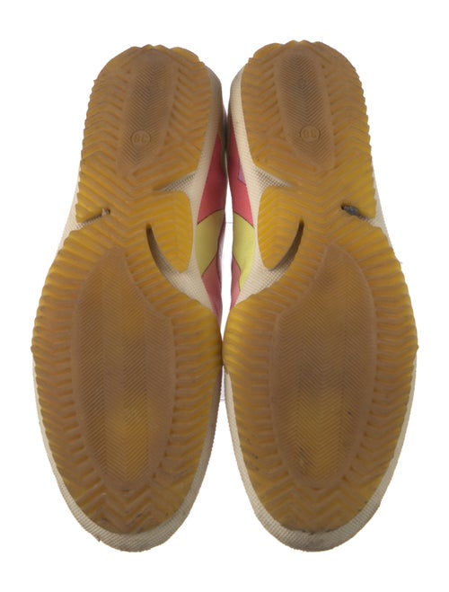 Emilio Pucci Canvas Colorblock Pattern Sneakers