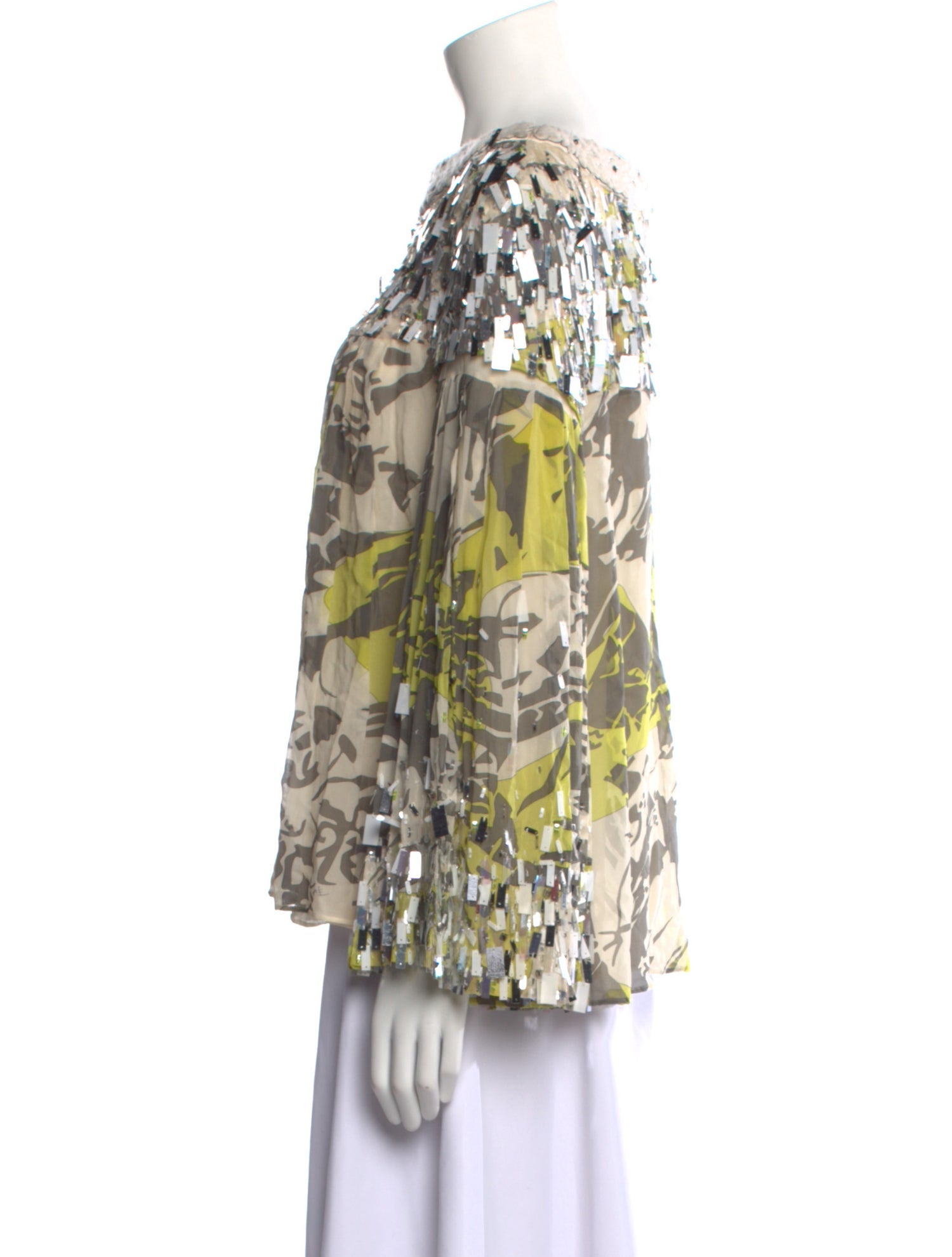 Emilio Pucci Silk Floral Print Blouse