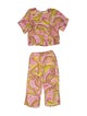 Emilio Pucci Printed Keyhole Accent Pant Set