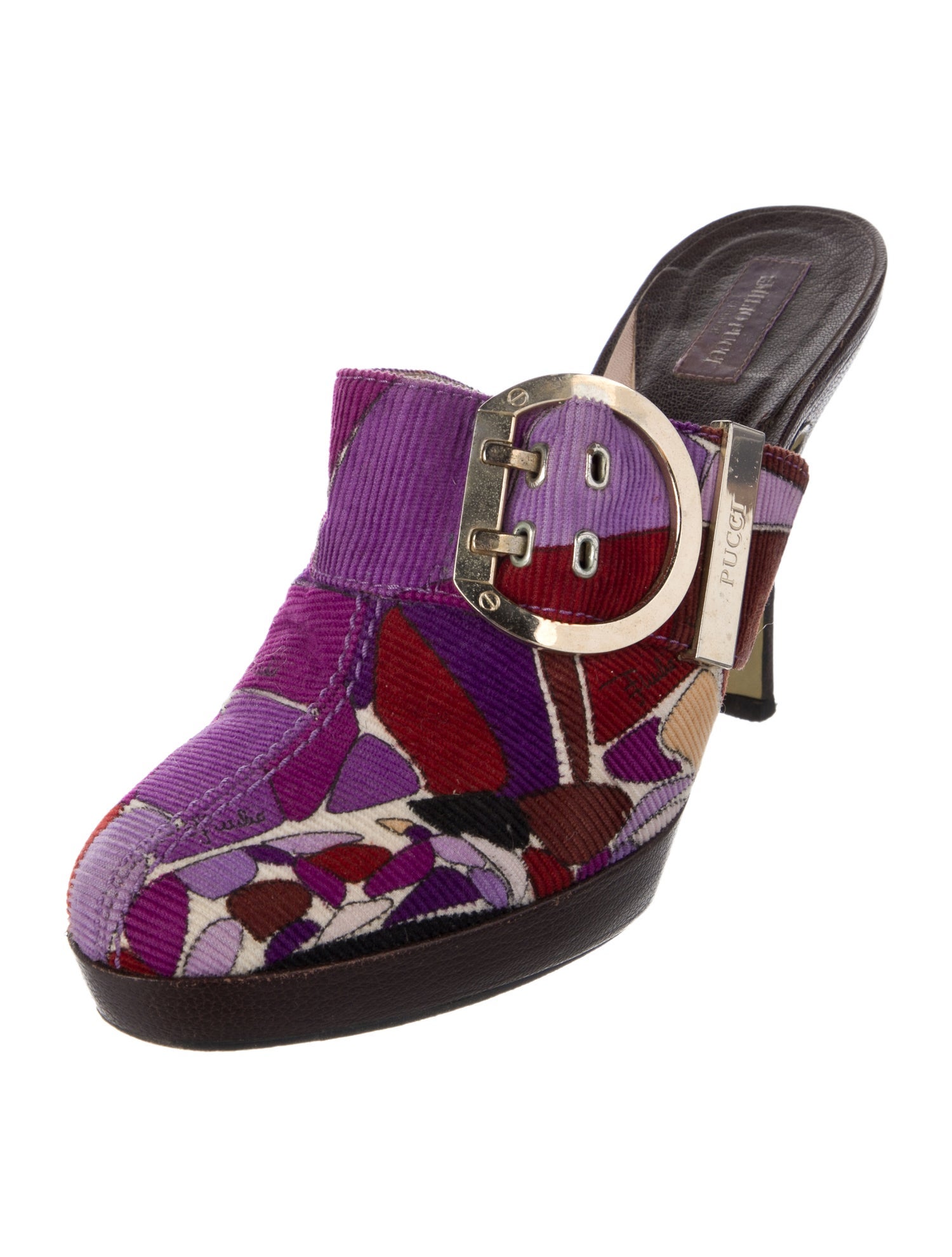 Emilio Pucci Printed Mules