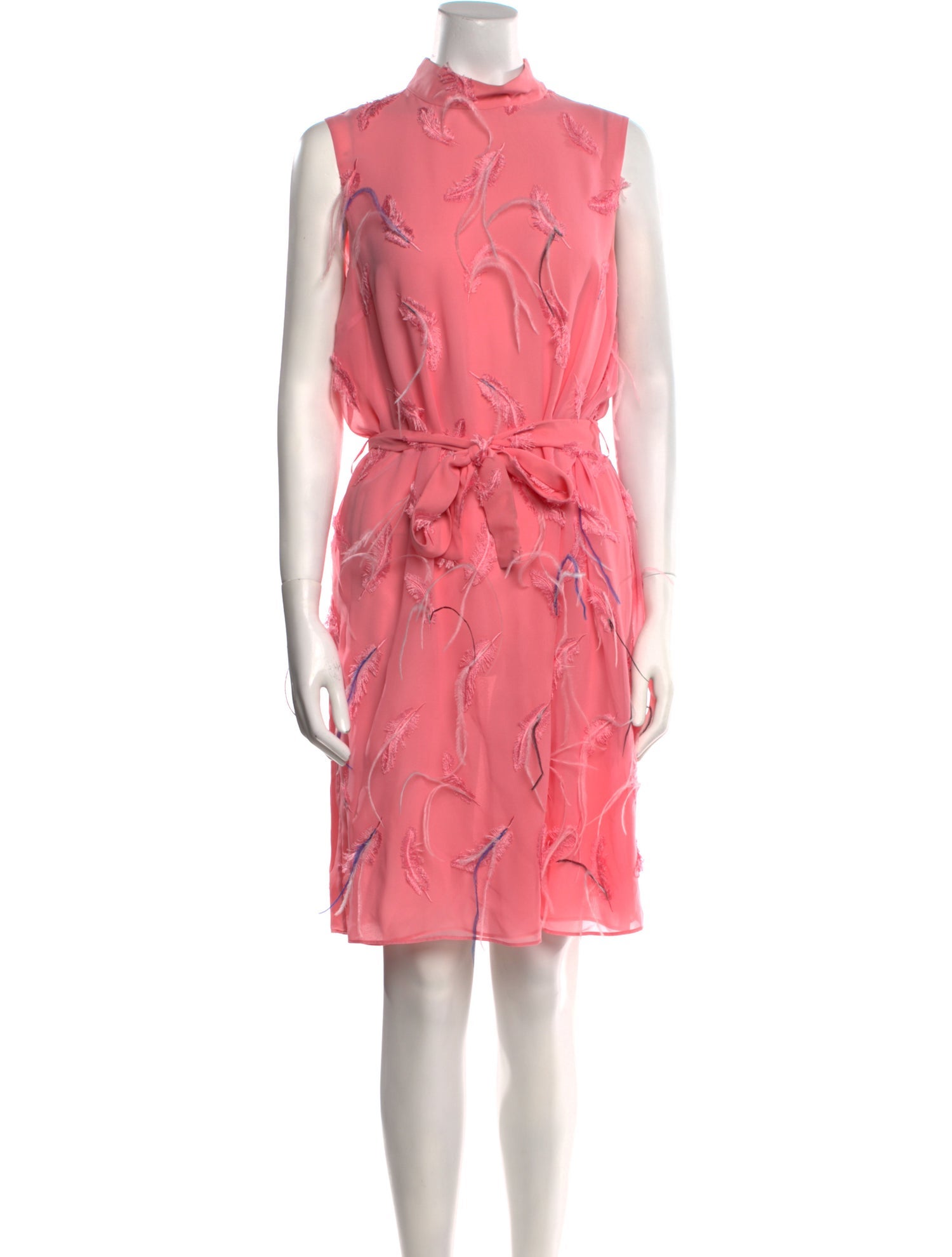 Emilio Pucci Mock Neck Knee-Length Dress