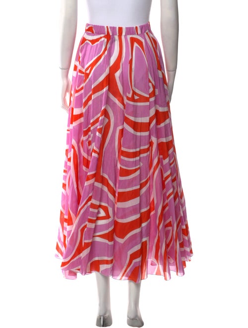 Emilio Pucci Printed Midi Length Skirt