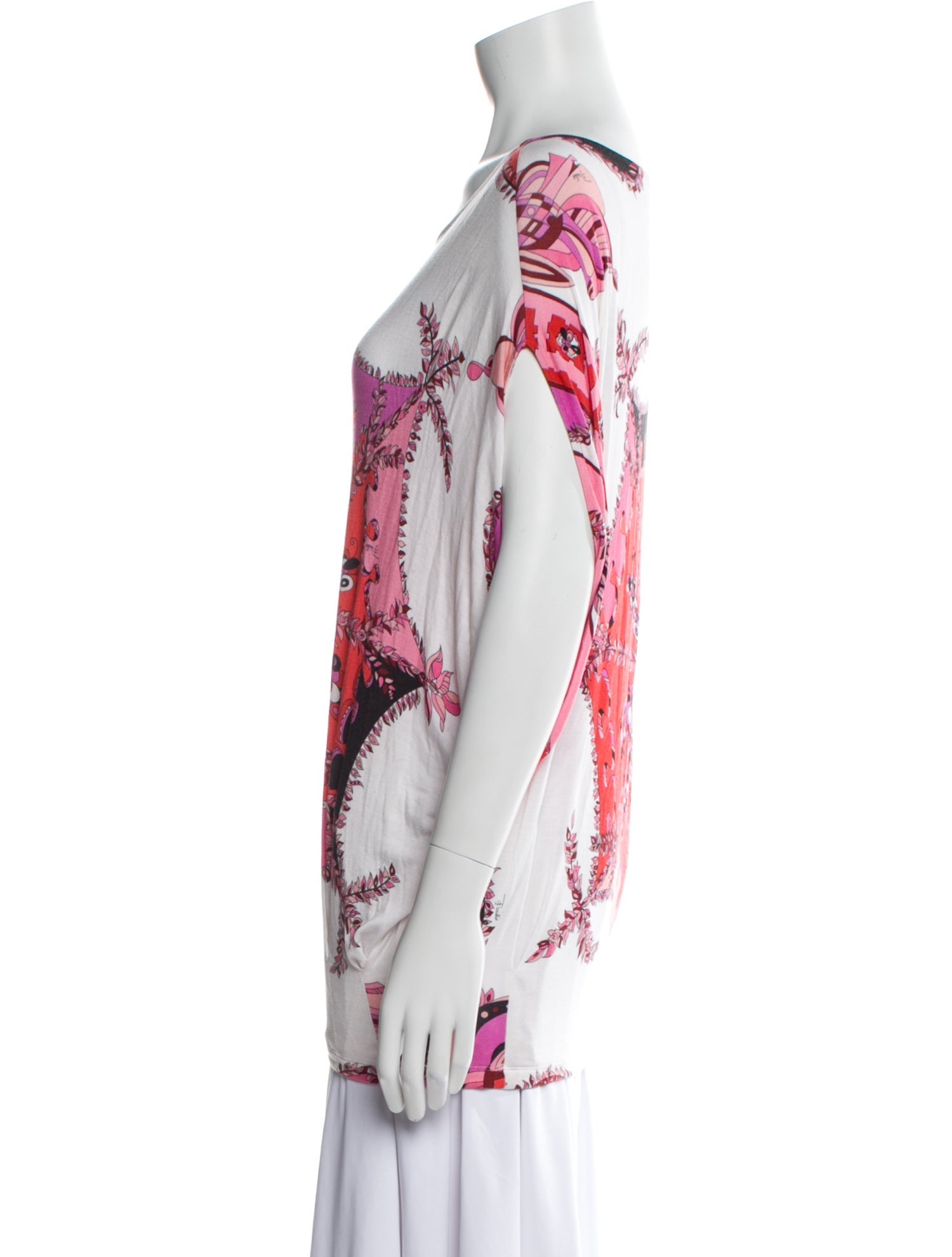 Emilio Pucci Graphic Print Scoop Neck T-Shirt