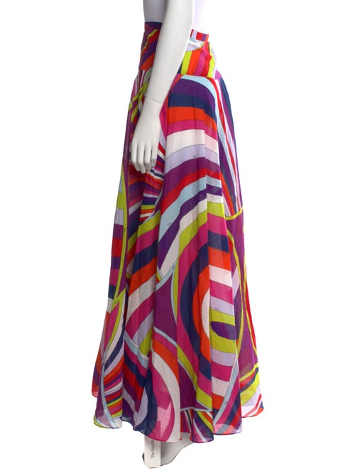 Emilio Pucci Striped Long Skirt