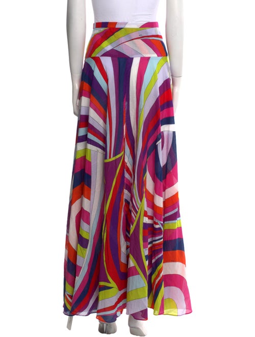 Emilio Pucci Striped Long Skirt