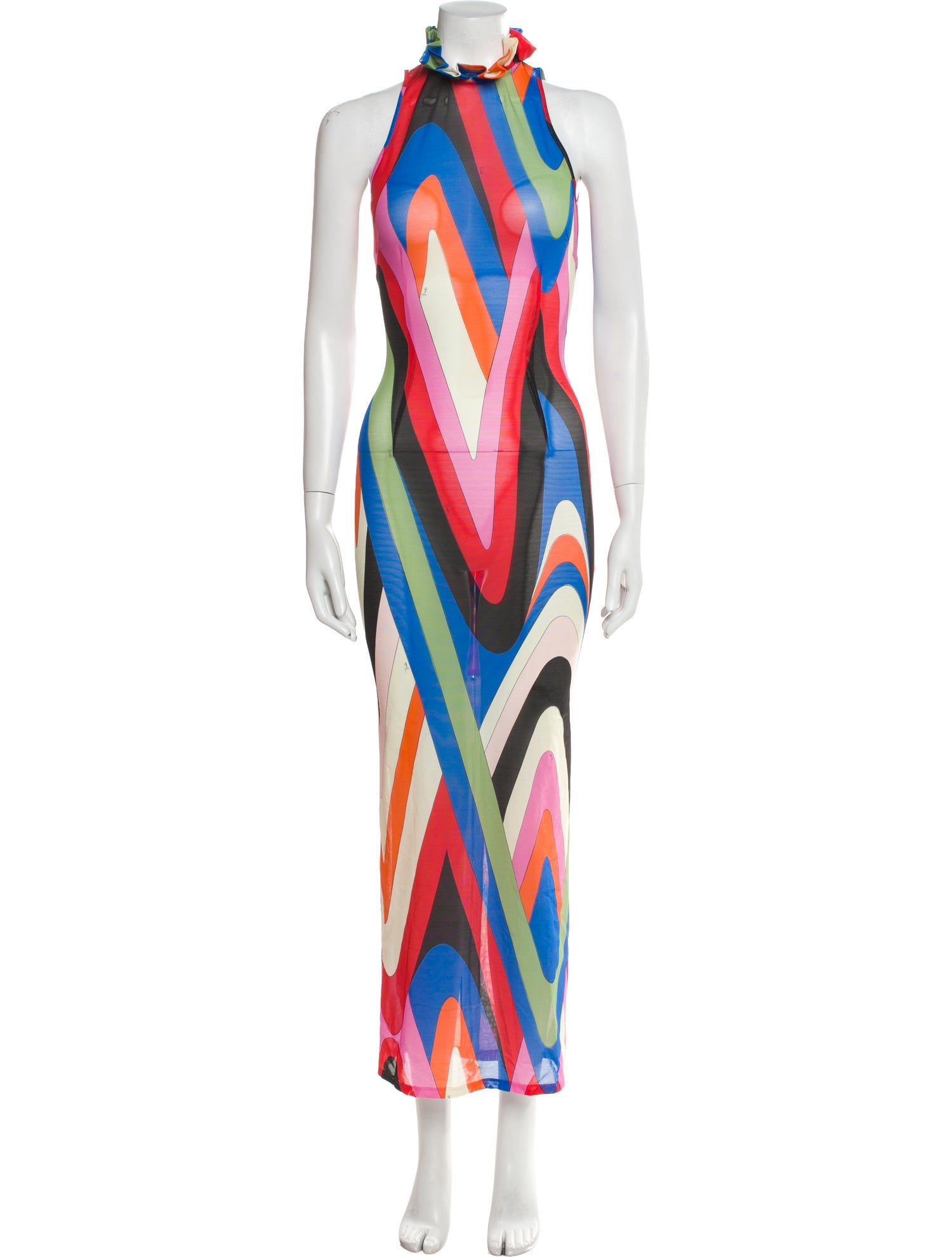 Emilio Pucci Printed Long Dress