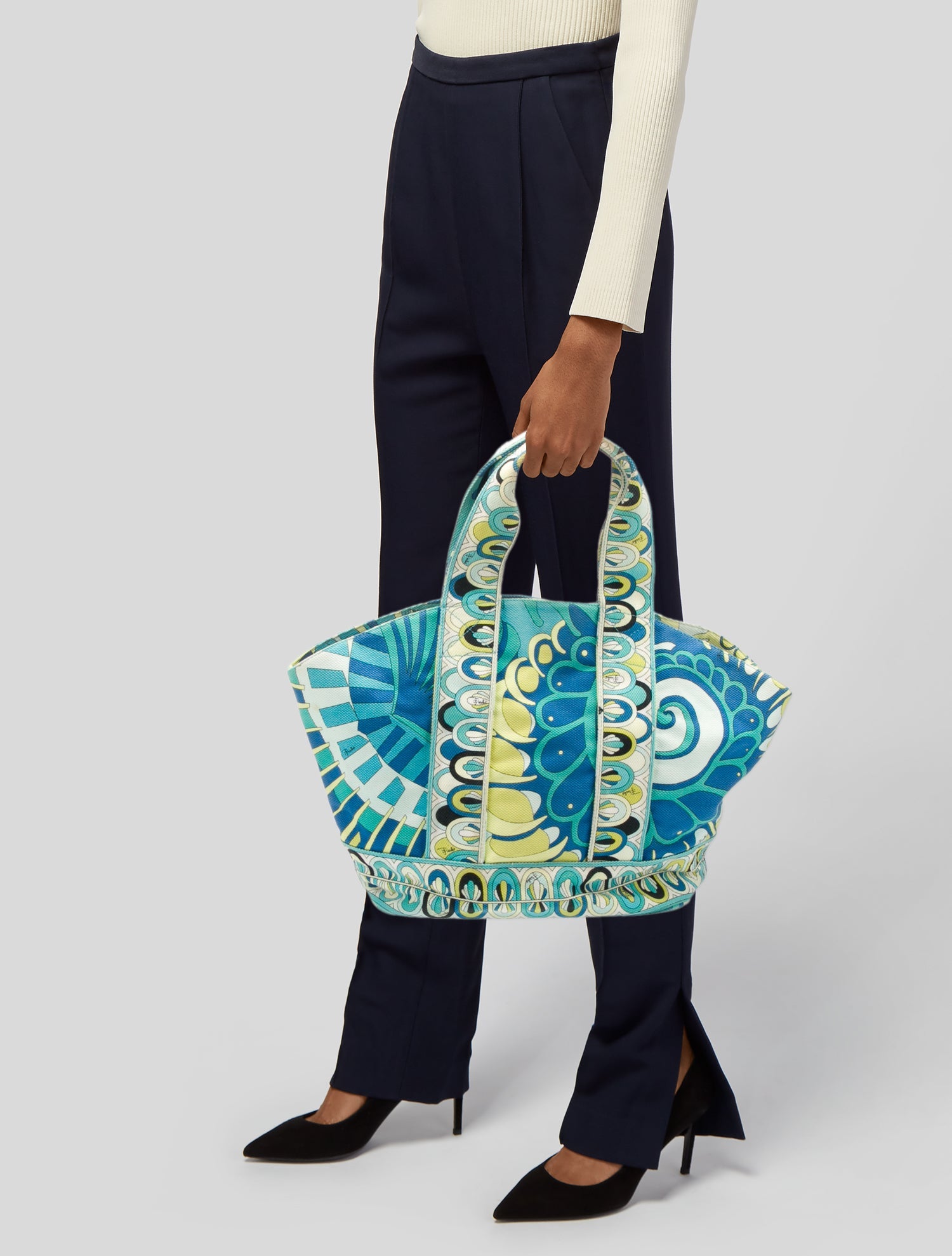 Emilio Pucci Canvas Tote