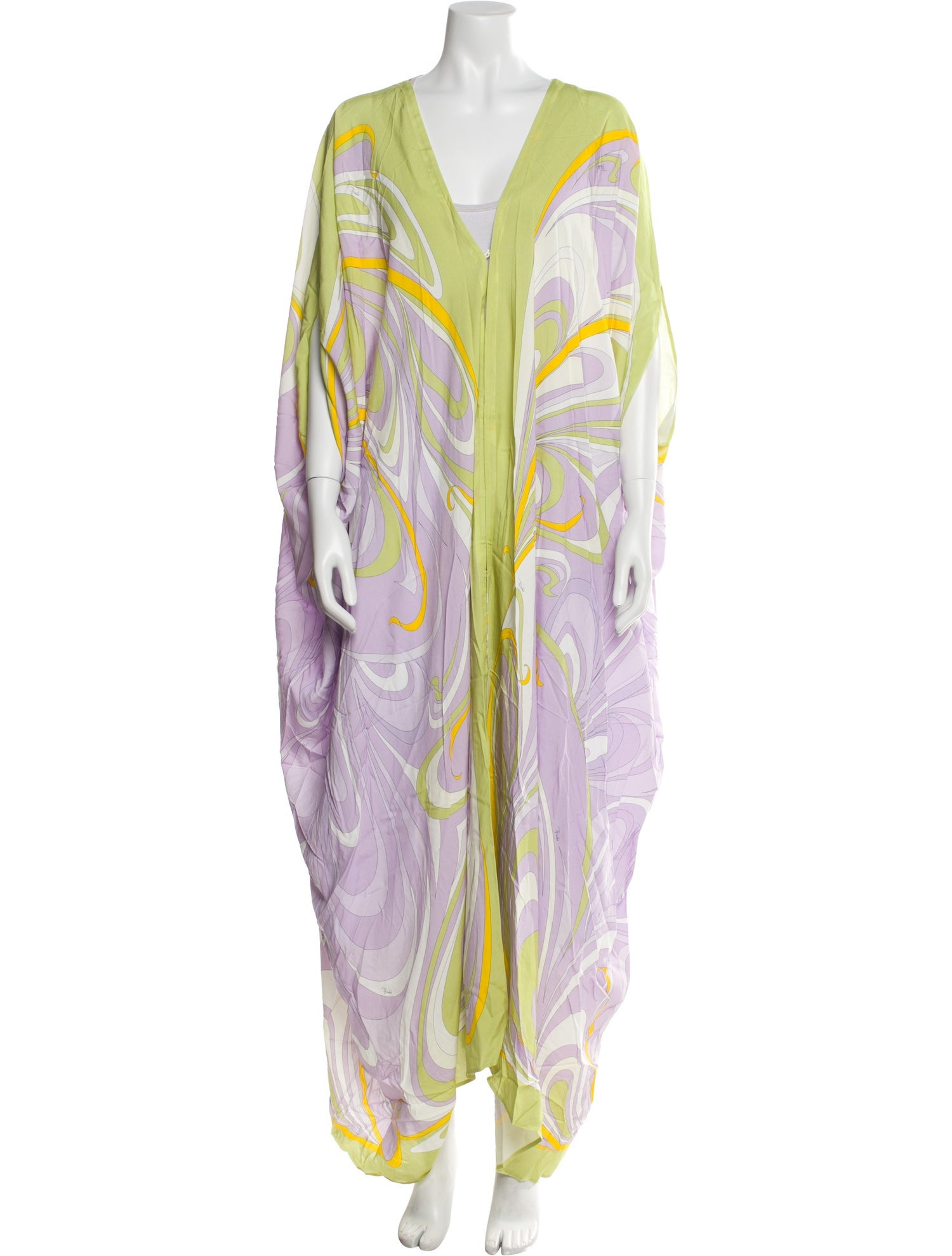 Emilio Pucci Printed Silk Farfalle Kaftan w/ Tags