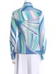 Emilio Pucci Striped Long Sleeve Button-Up Top