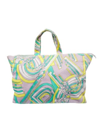 Emilio Pucci Terry Cloth Top Handle Bag