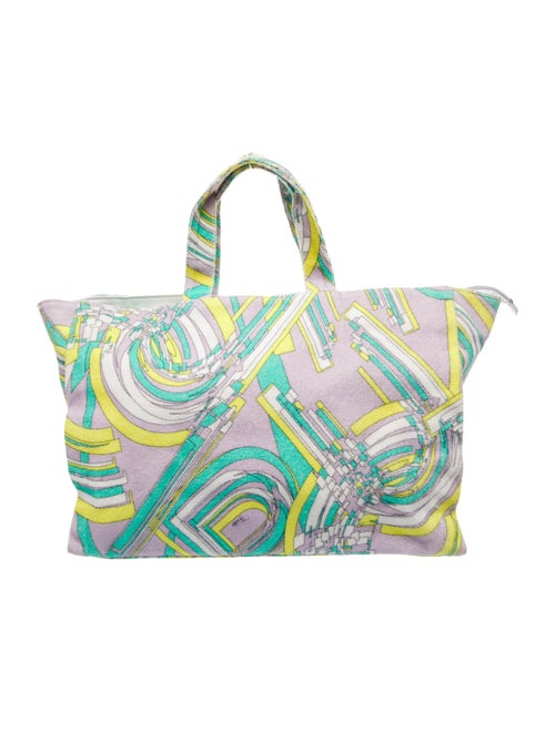 Emilio Pucci Terry Cloth Top Handle Bag