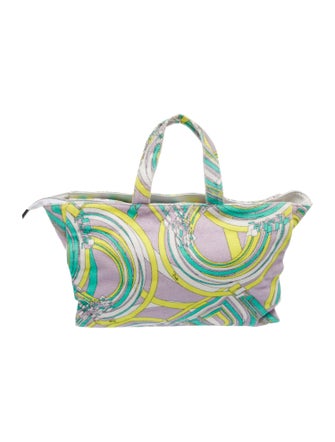Emilio Pucci Terry Cloth Top Handle Bag