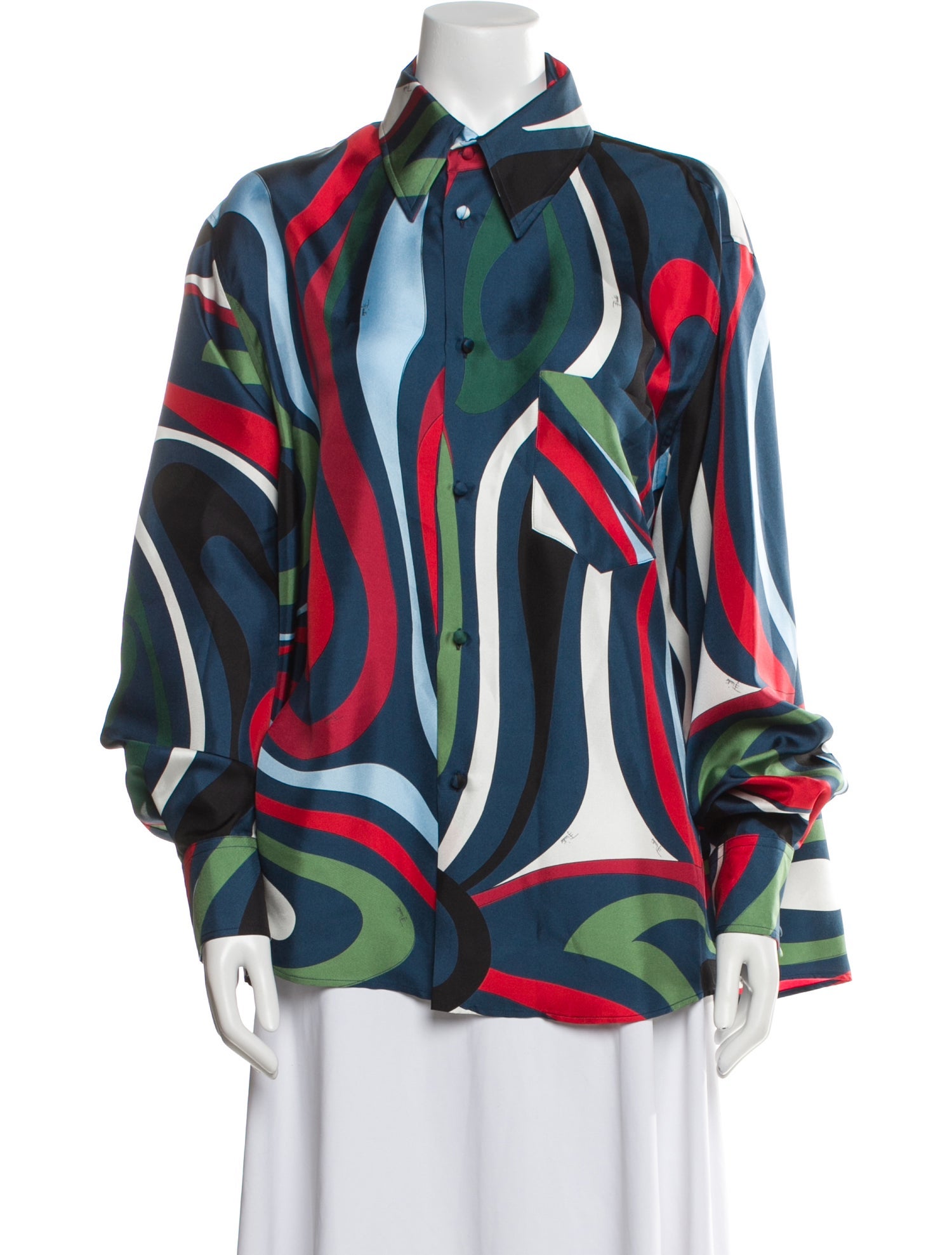 Emilio Pucci Silk Printed Blouse w/ Tags
