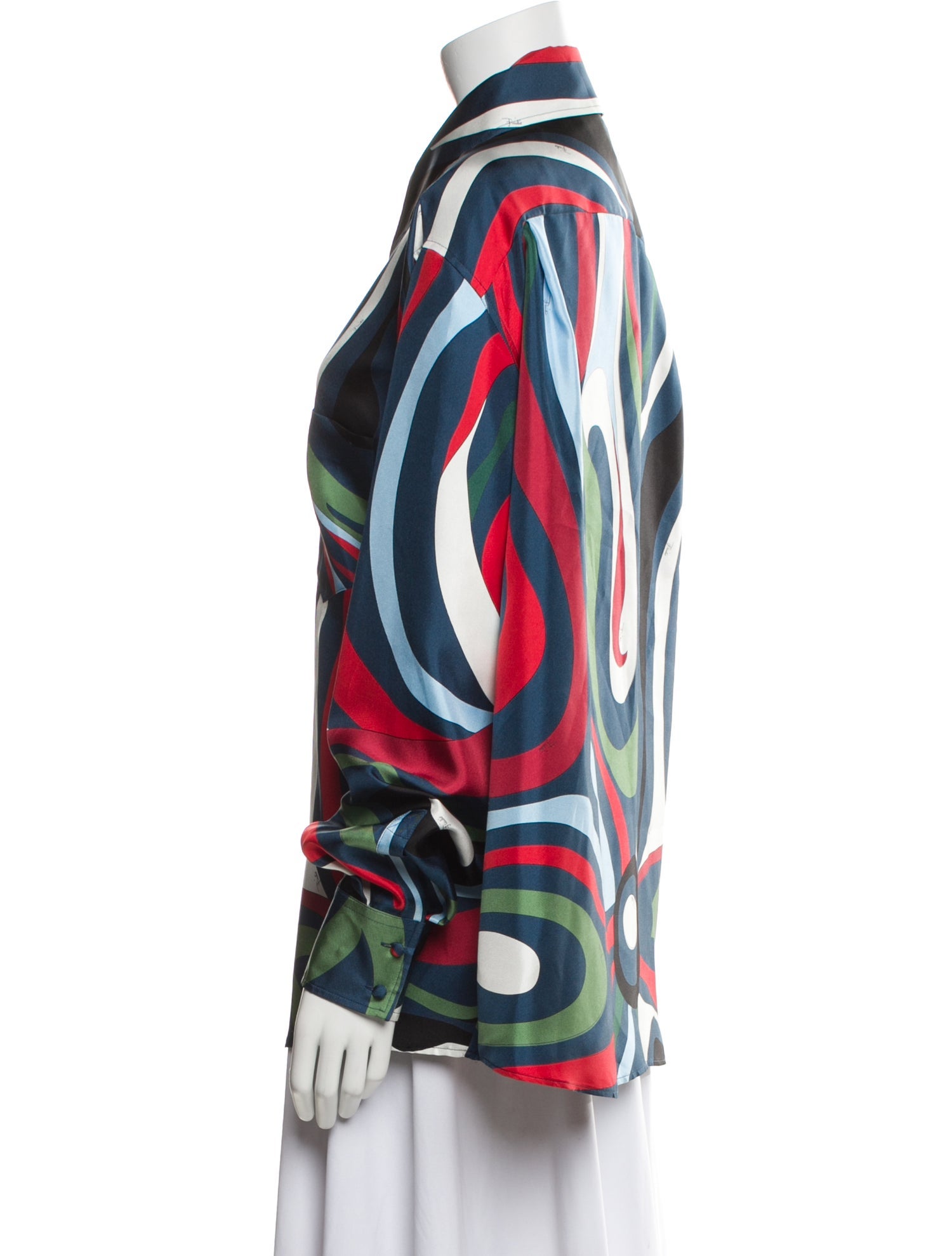 Emilio Pucci Silk Printed Blouse w/ Tags