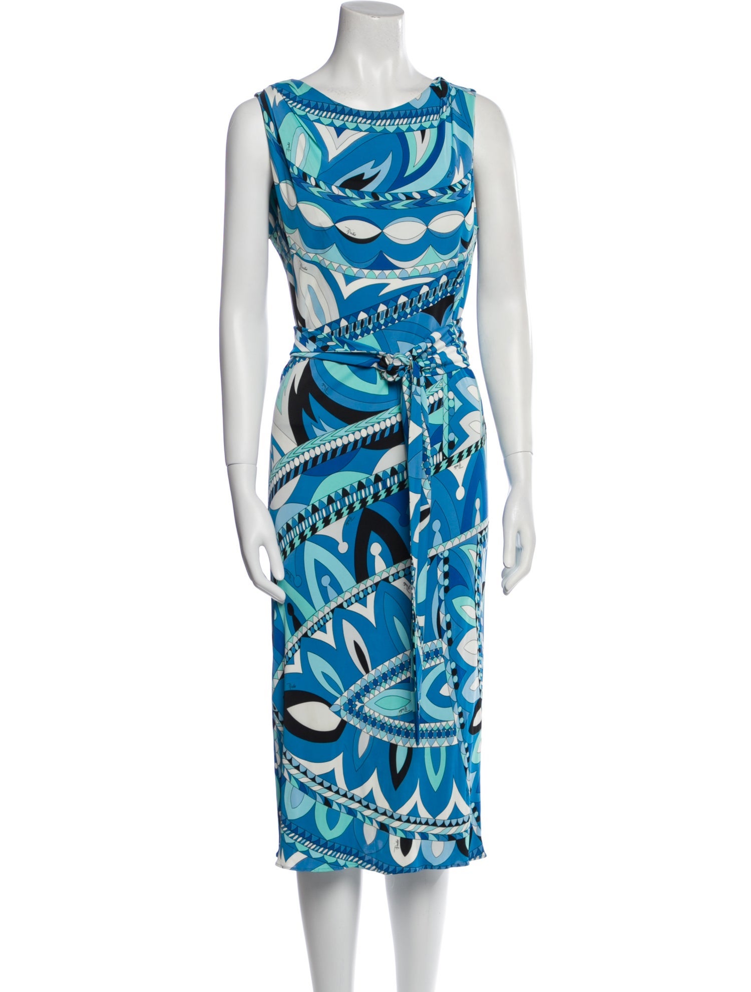 Emilio Pucci Printed Midi Length Dress