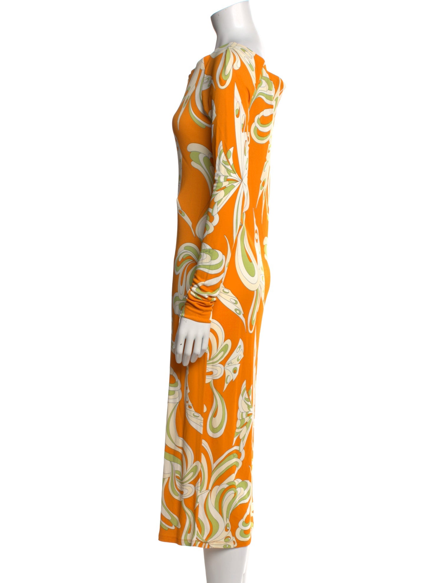 Emilio Pucci Paisley Print Midi Length Dress