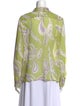 Emilio Pucci Printed Long Sleeve Button-Up Top