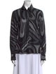 Emilio Pucci Silk Printed Button-Up Top