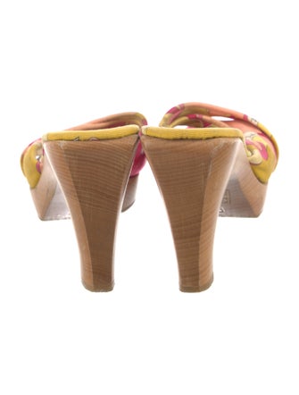 Emilio Pucci Canvas Printed Slides