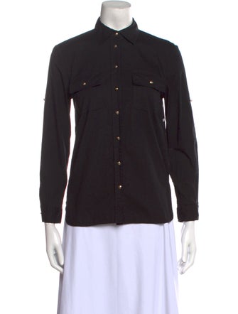 Emilio Pucci Long Sleeve Button-Up Top