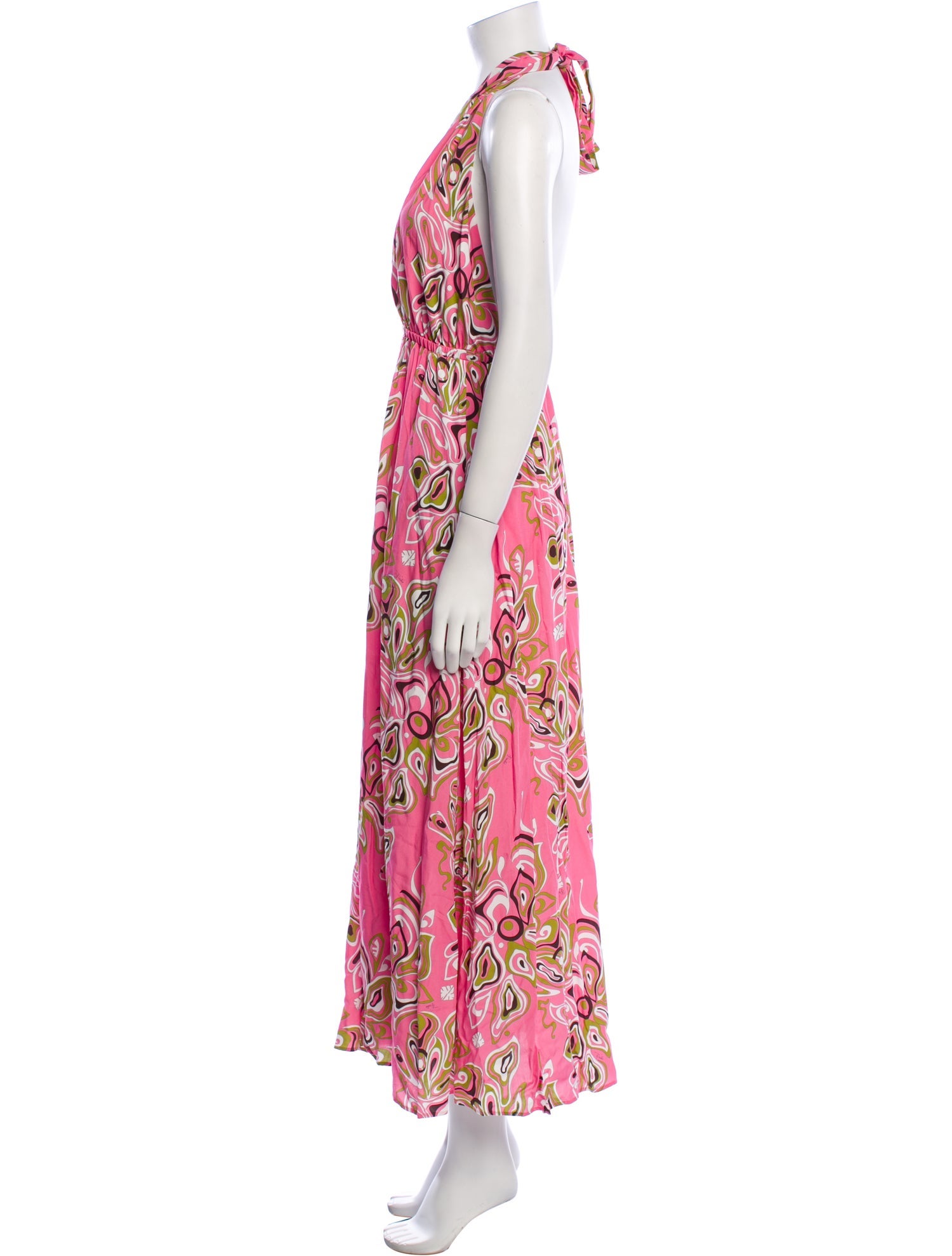 Emilio Pucci Floral Print Long Dress