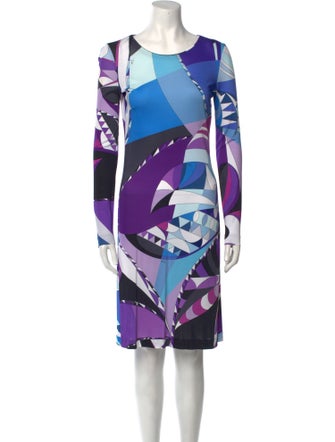 Emilio Pucci Printed Knee-Length Dress