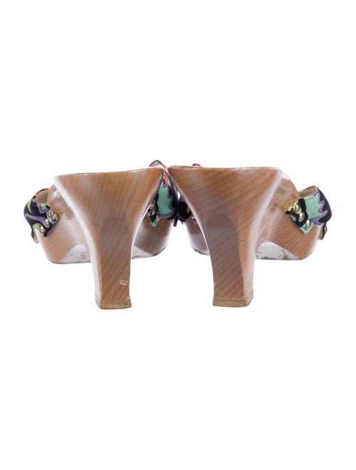 Emilio Pucci Canvas Floral Print Slides