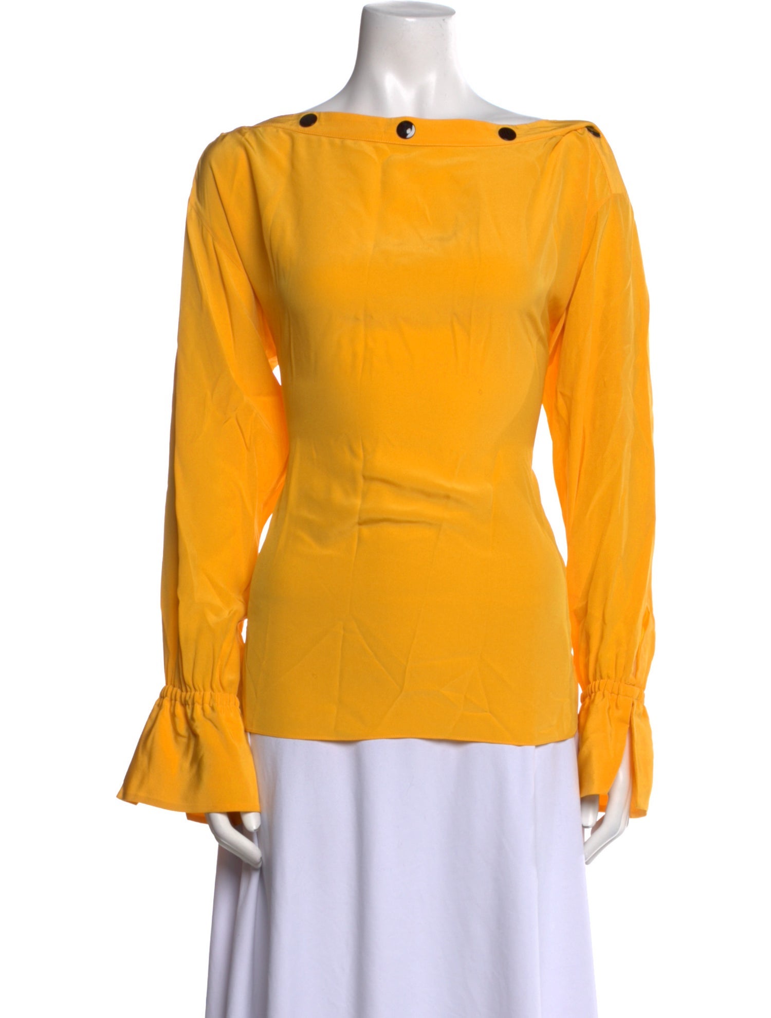 Emilio Pucci Silk Bateau Neckline Blouse