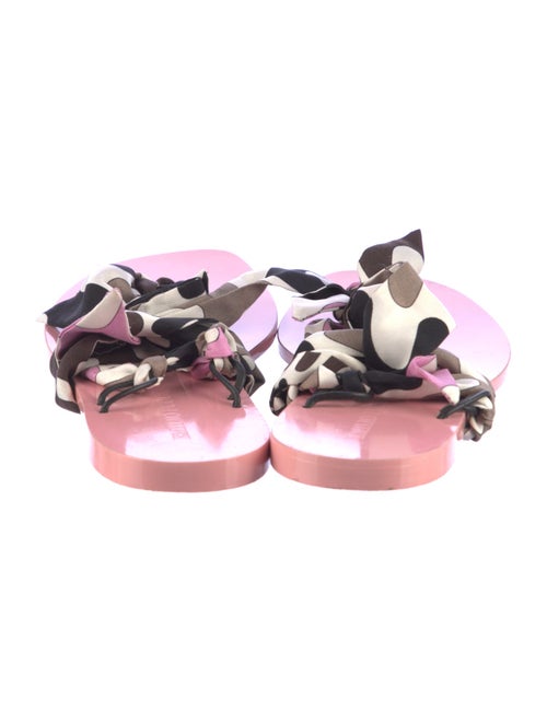 Emilio Pucci Camouflage Print Gladiator Sandals