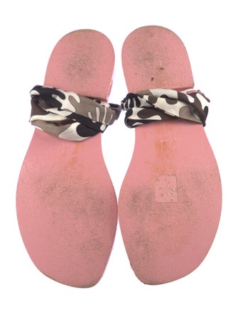 Emilio Pucci Camouflage Print Gladiator Sandals