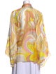 Emilio Pucci Silk Printed Button-Up Top