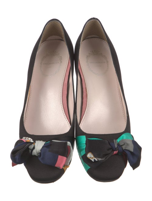 Emilio Pucci Suede Colorblock Pattern Flats