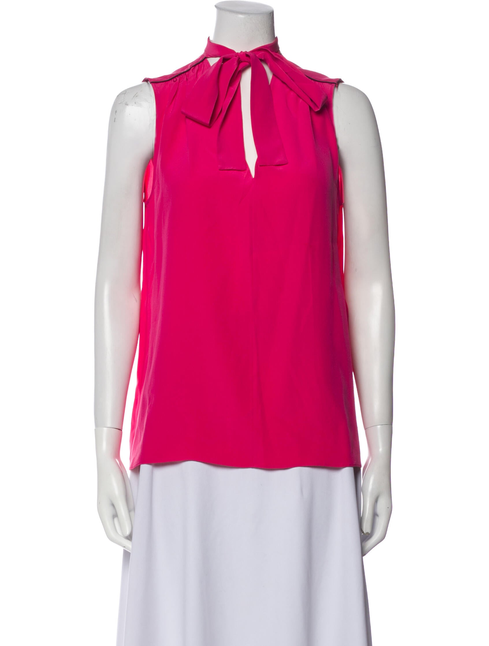 Emilio Pucci Silk Mock Neck Blouse