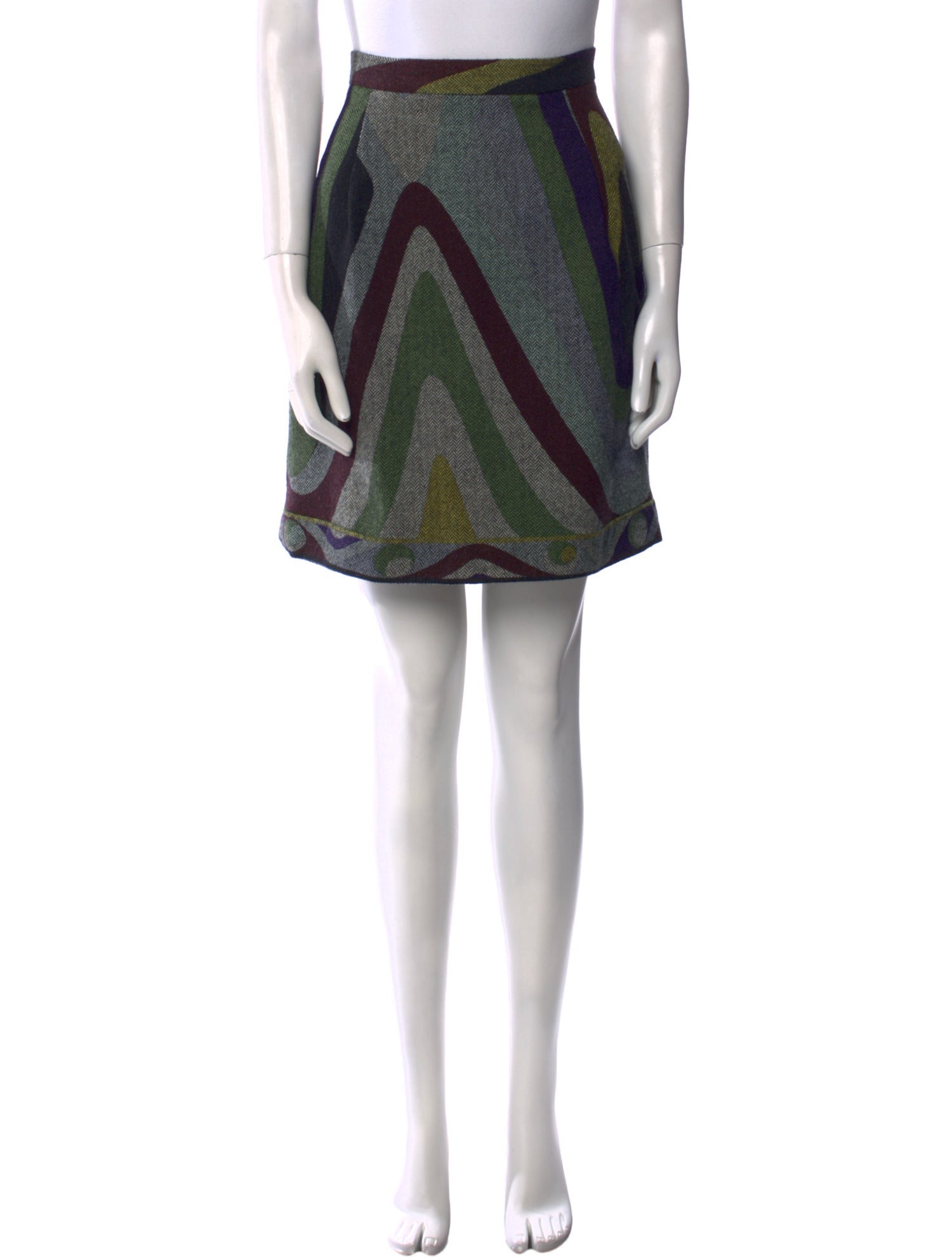 Emilio Pucci Virgin Wool Knee-Length Skirt