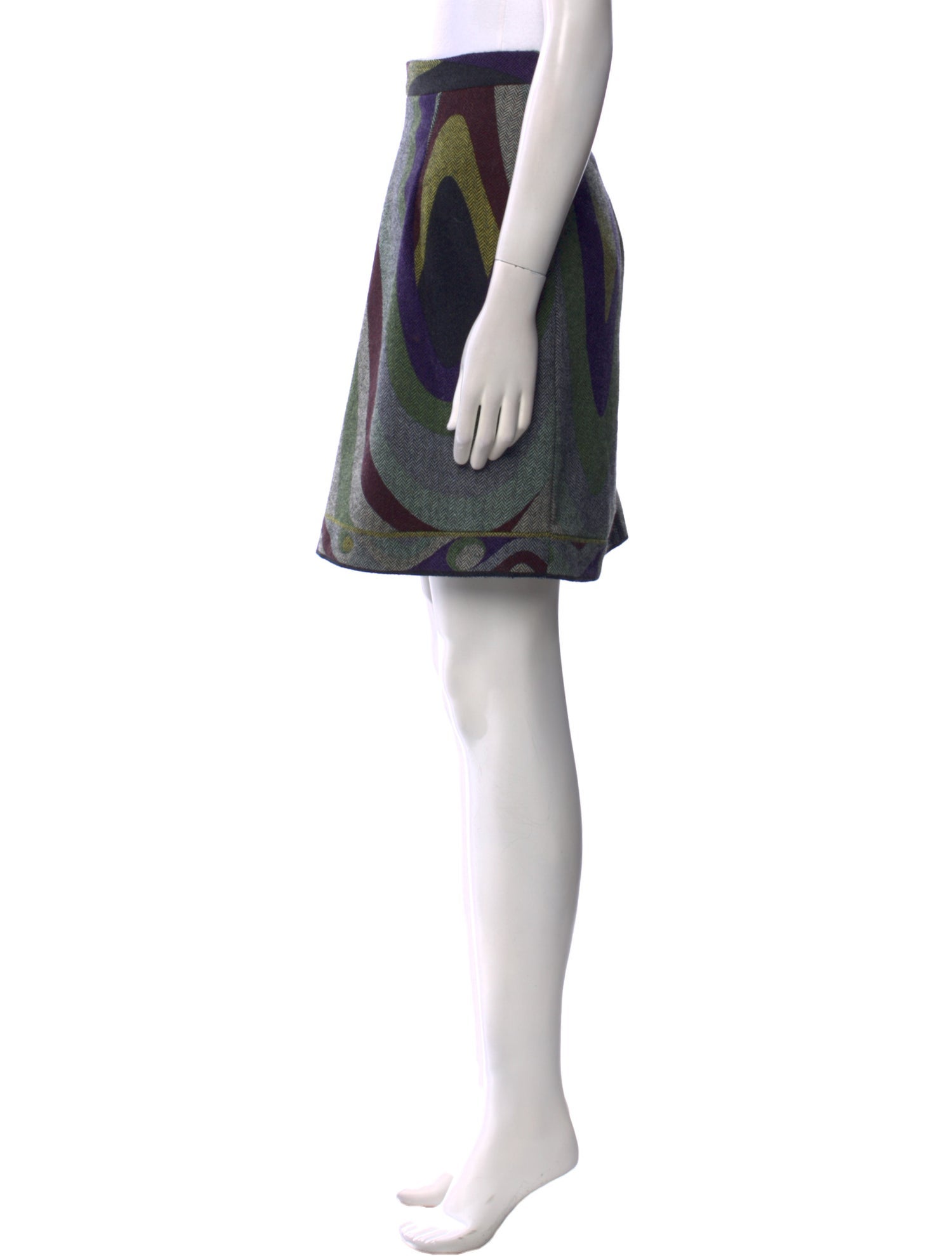 Emilio Pucci Virgin Wool Knee-Length Skirt