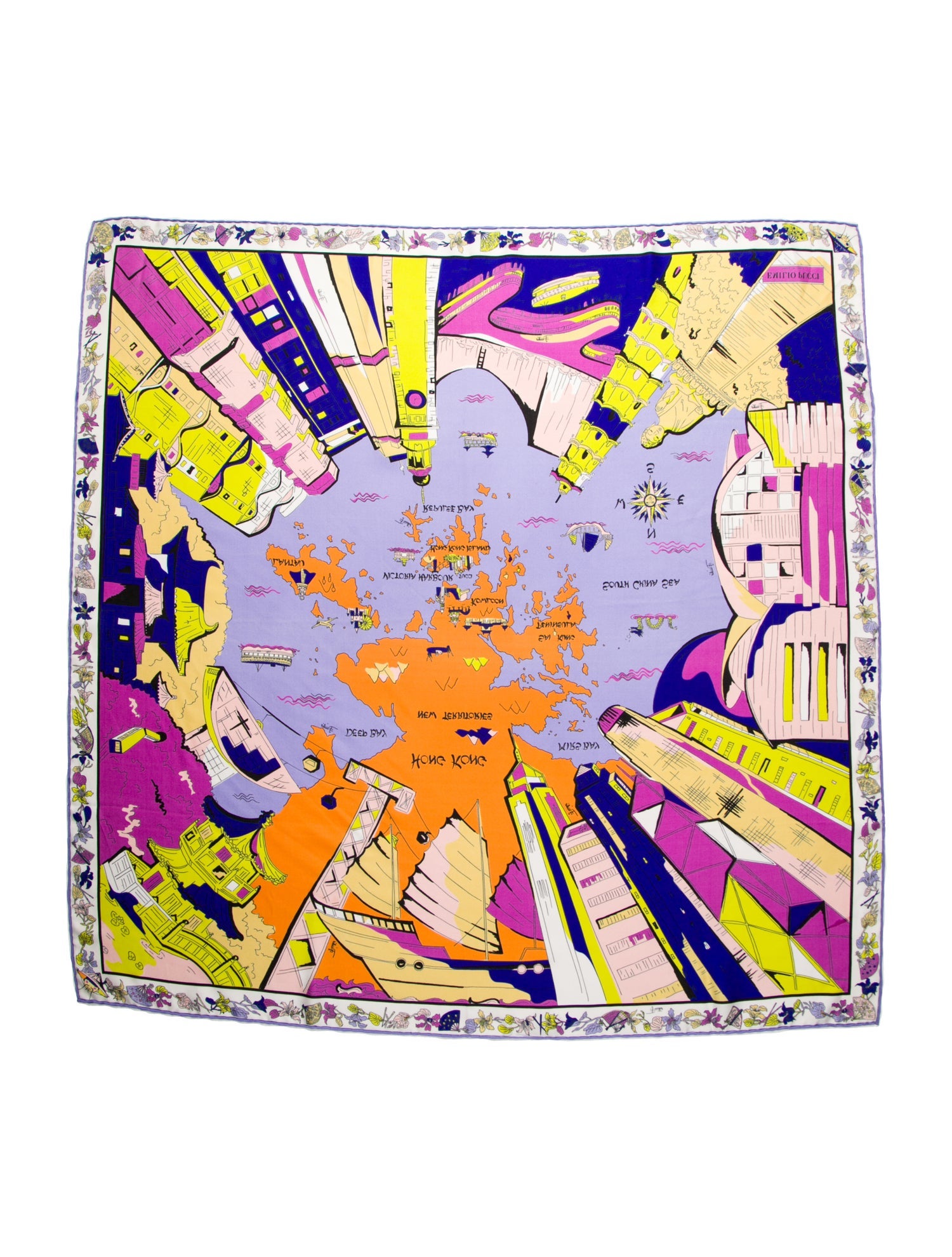 Emilio Pucci Silk Printed Scarf