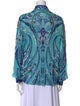 Emilio Pucci Paisley Print Long Sleeve Button-Up Top