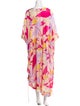 Emilio Pucci Floral Print Midi Length Dress