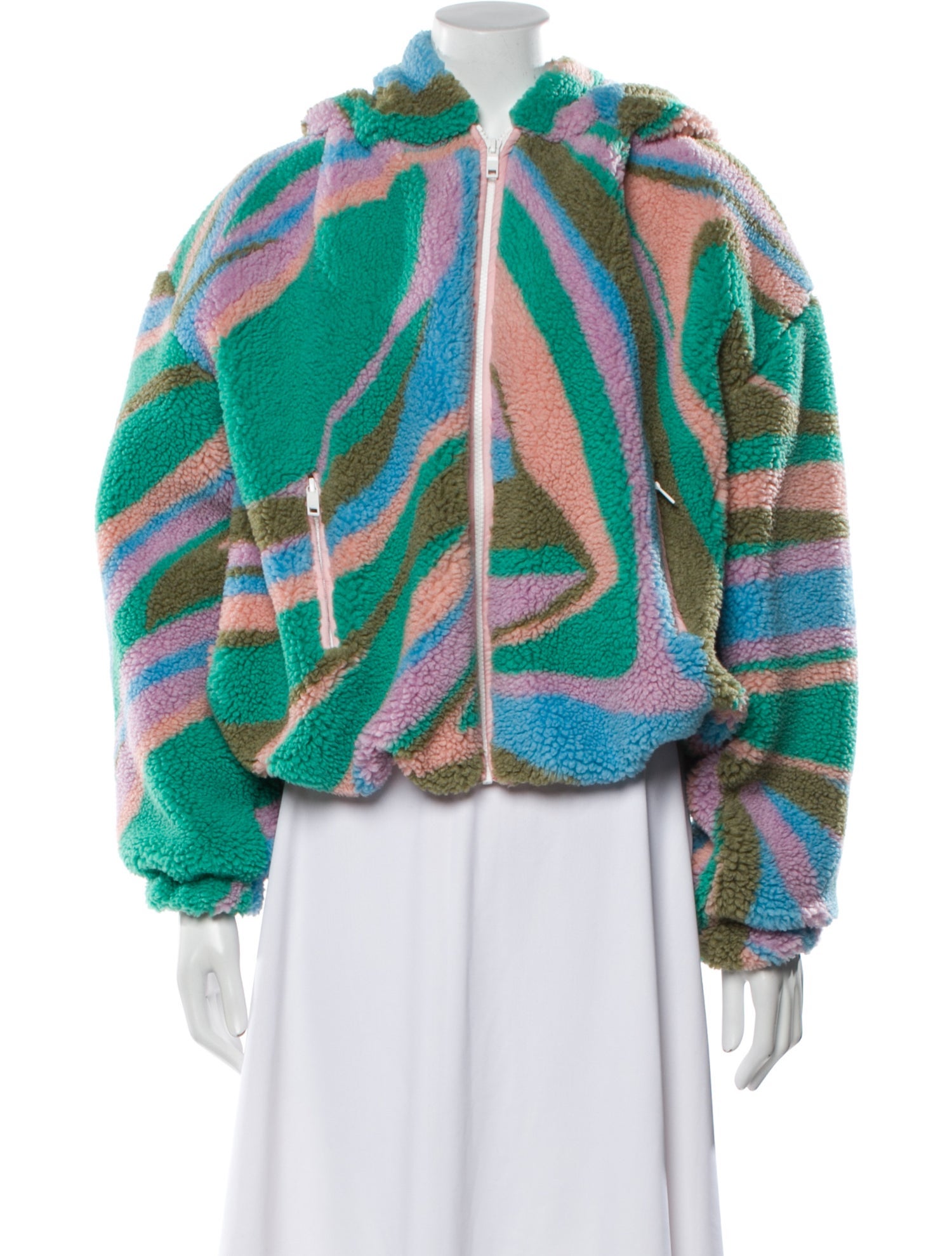 Emilio Pucci Printed Faux Fur Jacket