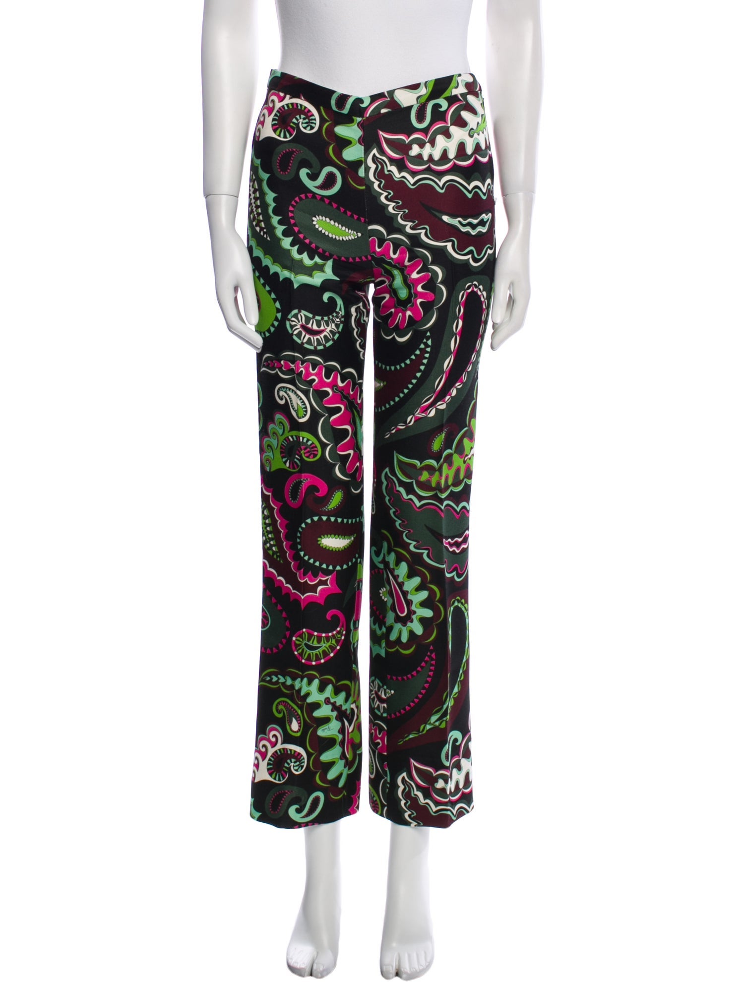 Emilio Pucci Wool Straight Leg Pants