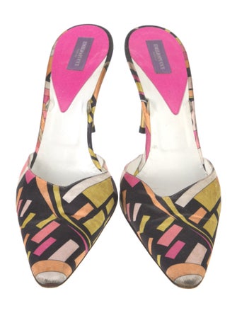 Emilio Pucci Printed Mules