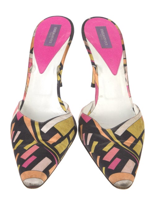 Emilio Pucci Printed Mules