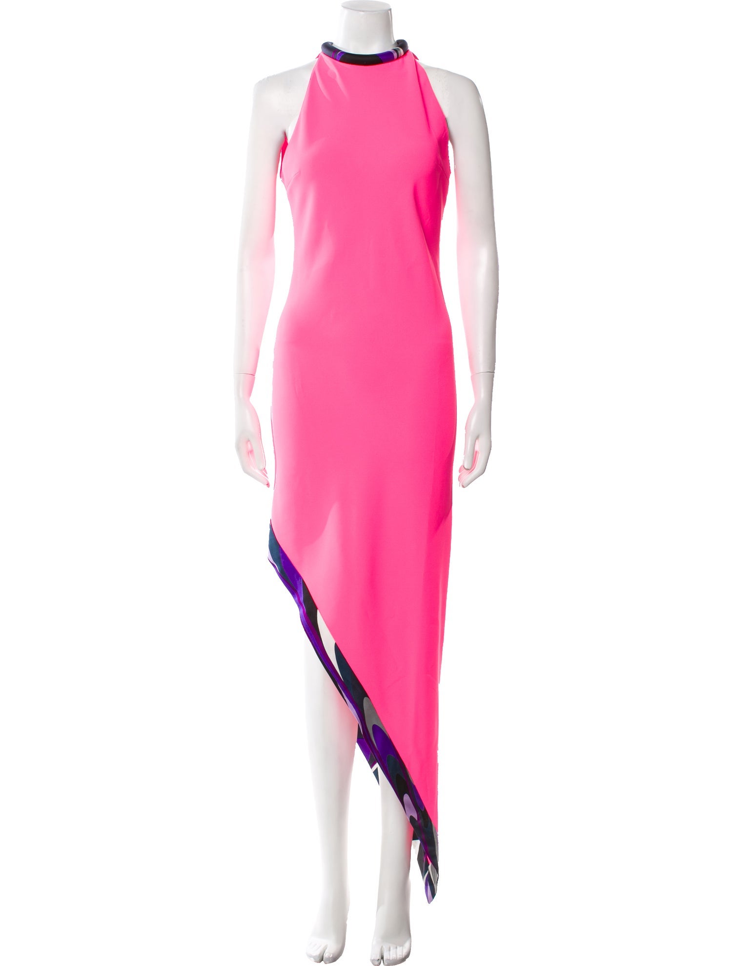 Emilio Pucci Mock Neck Long Dress