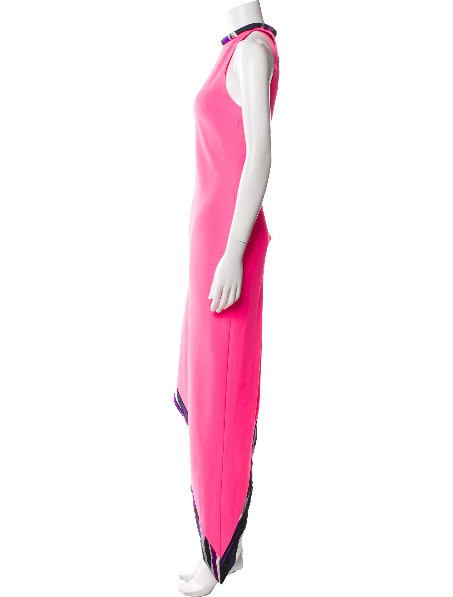 Emilio Pucci Mock Neck Long Dress