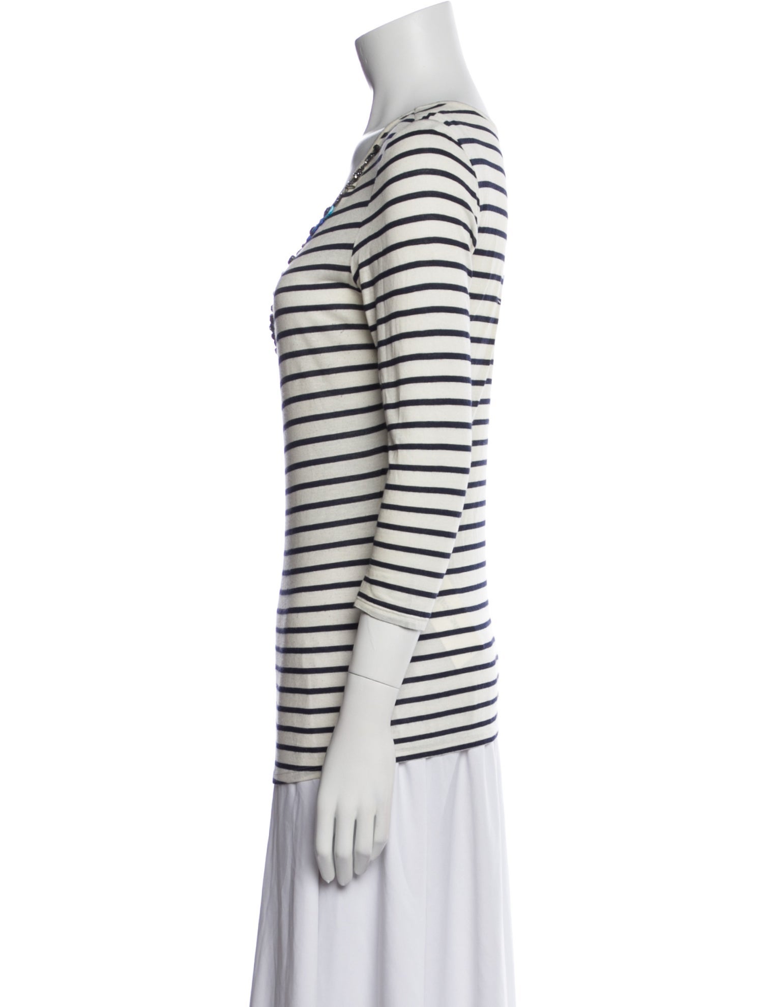 Emilio Pucci Striped Scoop Neck T-Shirt