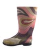Emilio Pucci Rubber Printed Rain Boots