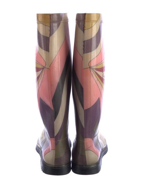 Emilio Pucci Rubber Printed Rain Boots