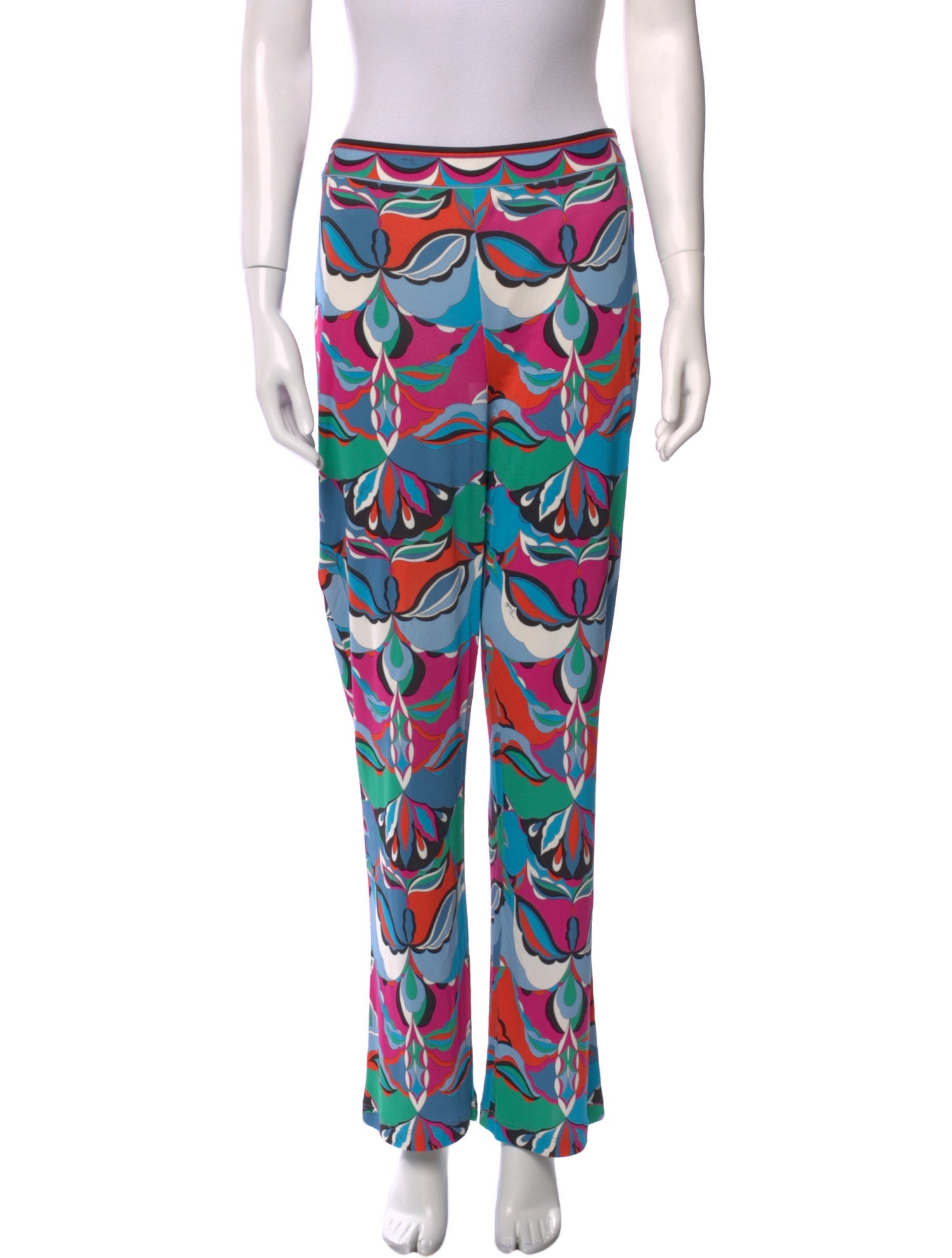 Emilio Pucci Printed Wide Leg Pants
