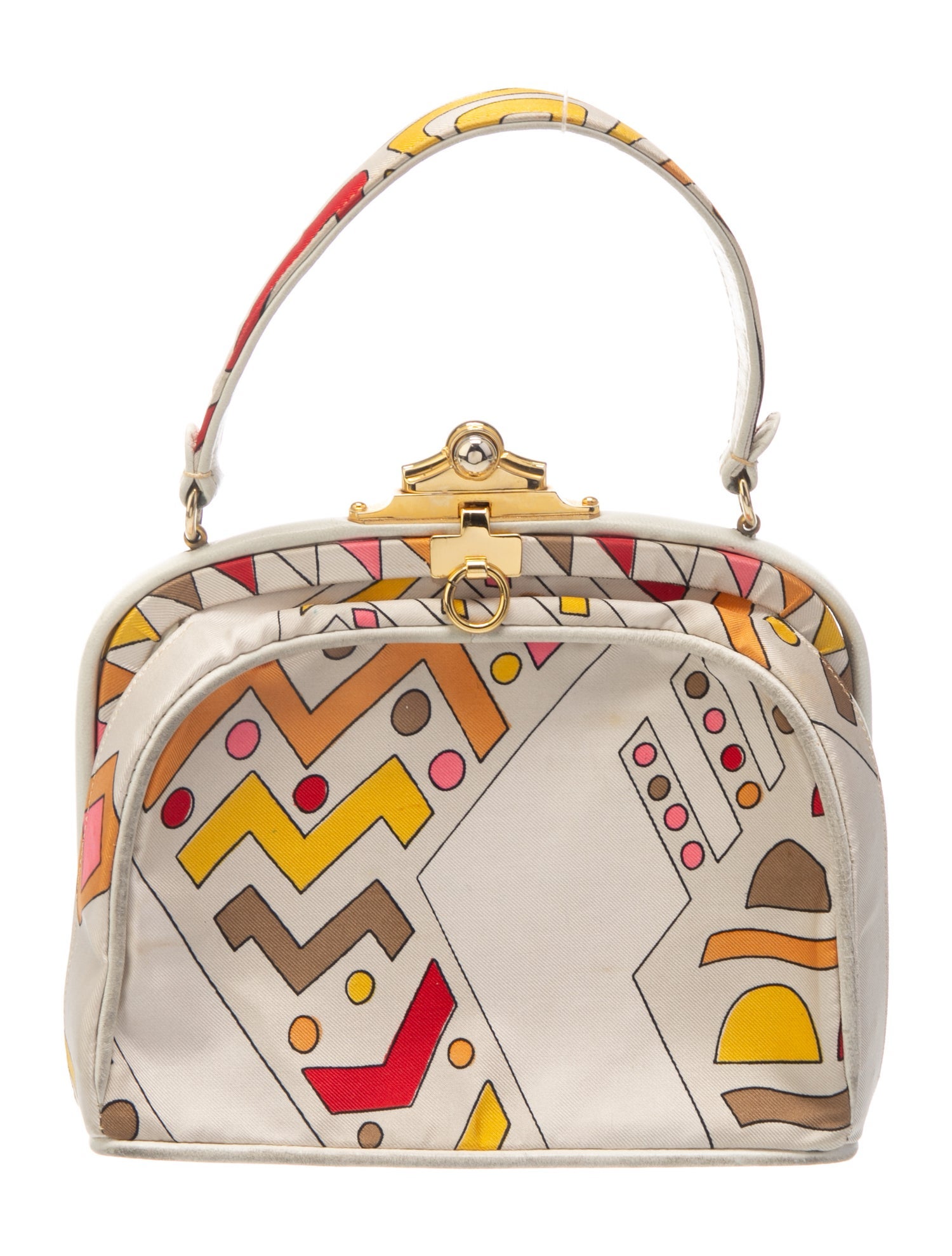 Emilio Pucci Silk Top Handle Bag
