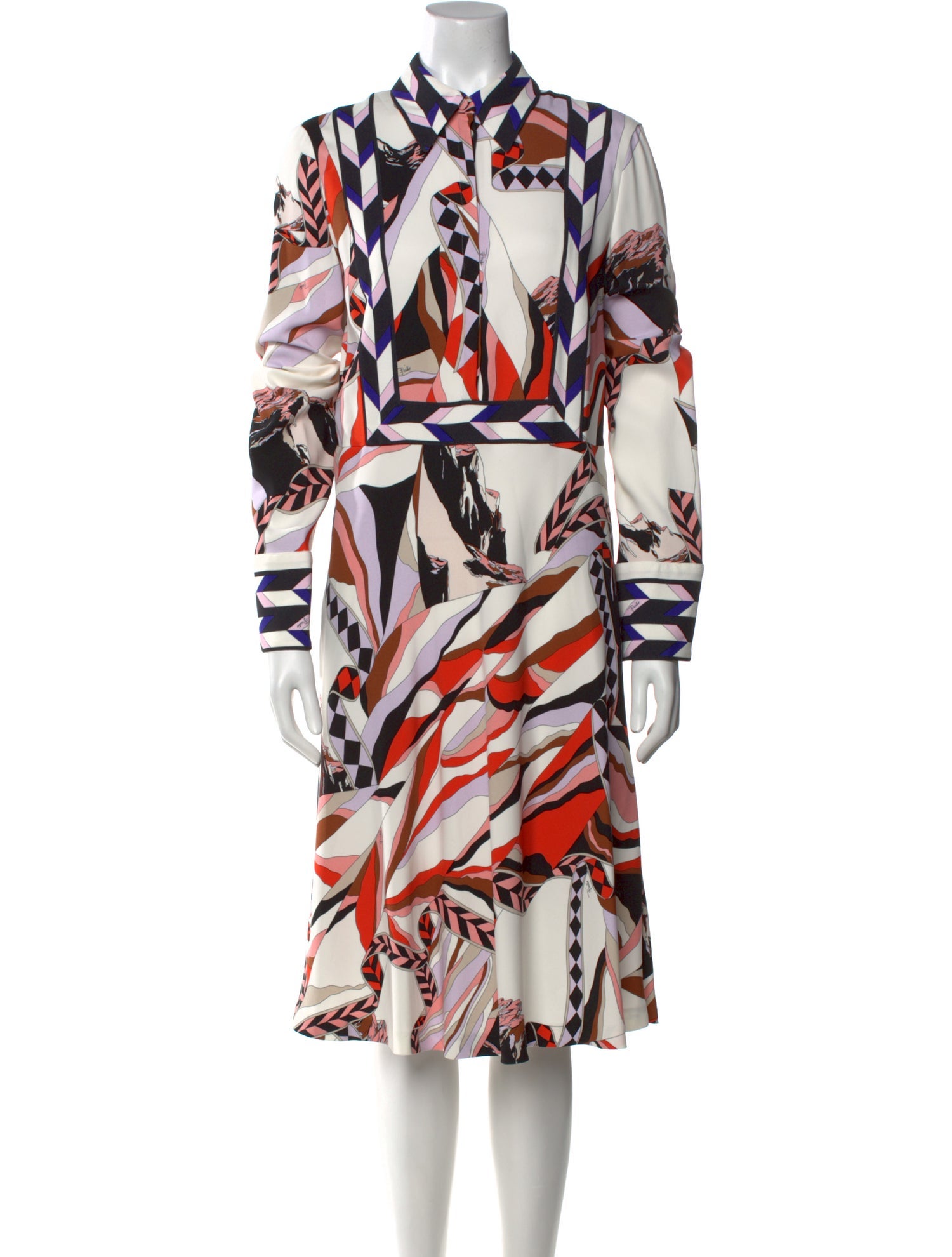 Emilio Pucci Printed Midi Length Dress w/ Tags